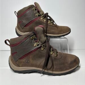 Timberland 9505A Norwood Mid Waterproof Hiking Boots Women’s Size 9 Dark Brown
